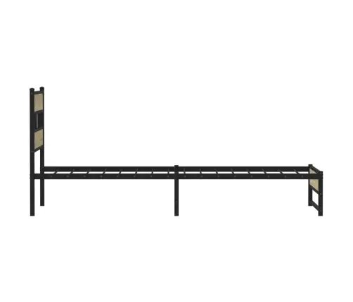 Metallist Voodiraam Ilma Madratsita Sonoma Tamm 100X200 Cm