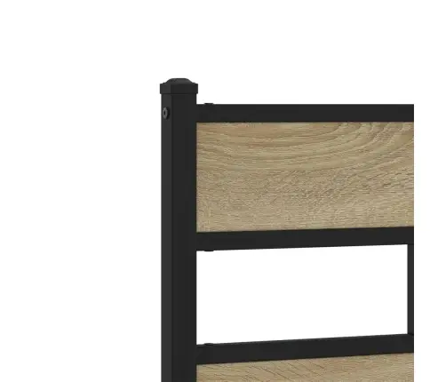 Metallist Voodiraam Ilma Madratsita Sonoma Tamm 100X200 Cm