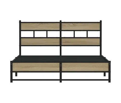Lovos Rėmas Be Čiužinio, Sonoma Ąžuolo, 135X190cm Metalas