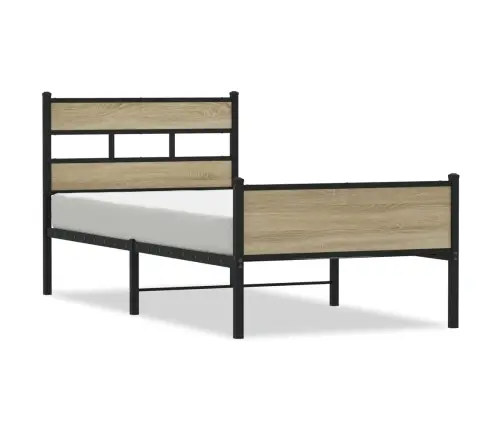 Gulta Bez Matrača, Ozolkoka, 75X190 Cm, Inženierijas Koks Vidaxl