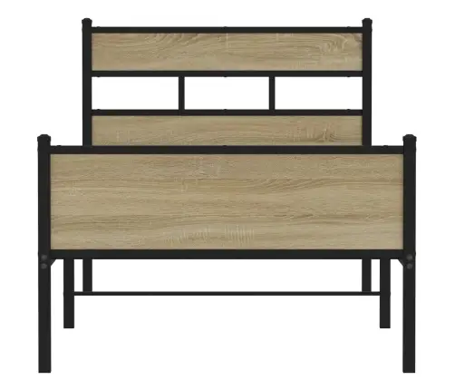 Gulta Bez Matrača, Ozolkoka, 75X190 Cm, Inženierijas Koks Vidaxl