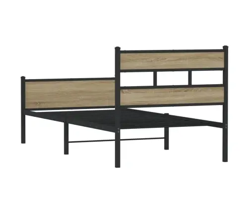 Gulta Bez Matrača, Ozolkoka, 75X190 Cm, Inženierijas Koks Vidaxl