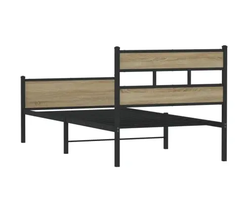 Gulta Bez Matrača, Ozolkoka, 100X190 Cm, Inženierijas Koks Vidaxl