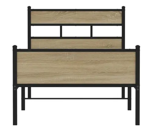 Gulta Bez Matrača, Ozolkoka, 100X200 Cm, Inženierijas Koks Vidaxl