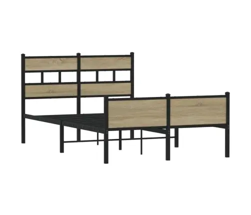 Gulta Bez Matrača, Ozolkoka, 120X190 Cm, Inženierijas Koks Vidaxl