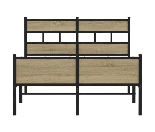 Gulta Bez Matrača, Ozolkoka, 120X190 Cm, Inženierijas Koks Vidaxl