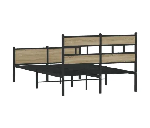 Gulta Bez Matrača, Ozolkoka, 120X190 Cm, Inženierijas Koks Vidaxl