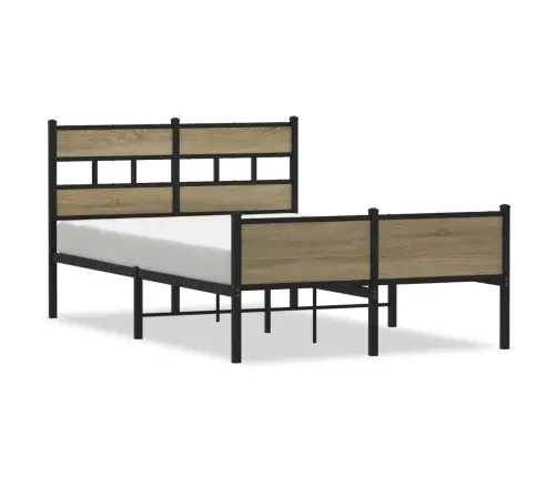 Gulta Bez Matrača, Ozolkoka, 120X200 Cm, Inženierijas Koks Vidaxl