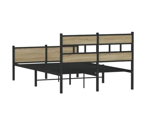 Gulta Bez Matrača, Ozolkoka, 120X200 Cm, Inženierijas Koks Vidaxl