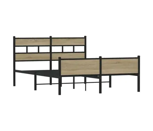 Gulta Bez Matrača, Ozolkoka, 137X190 Cm, Inženierijas Koks Vidaxl