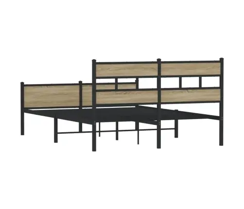 Gulta Bez Matrača, Ozolkoka, 137X190 Cm, Inženierijas Koks Vidaxl