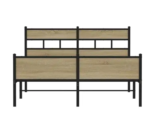 Lovos Rėmas Be Čiužinio, Sonoma, 140X200cm Apdirbta Mediena