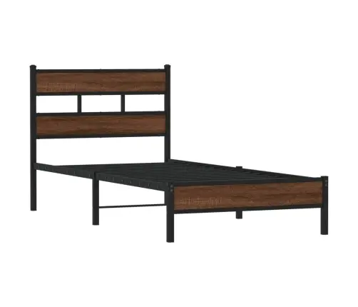 Gulta Bez Matrača, Brūna Ozola, 80X200 Cm, Inženierijas Koks Vidaxl