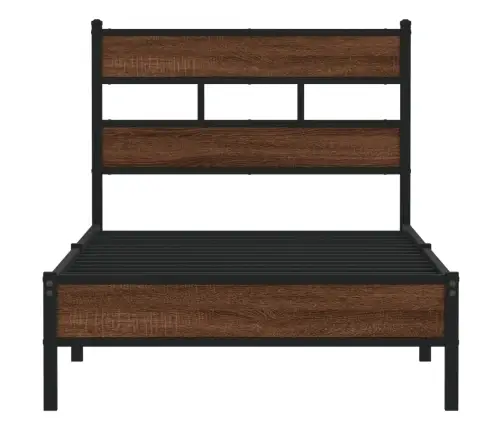 Lovos Rėmas Be Čiužinio, Dūminis, 100X190cm Apdirbta Mediena