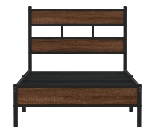 Lovos Rėmas Be Čiužinio, Dūminis, 100X200cm Apdirbta Mediena