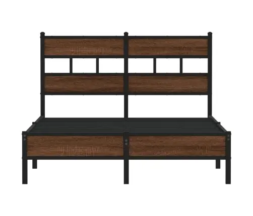 Gulta Bez Matrača, Brūna Ozola, 120X200 Cm, Inženierijas Koks Vidaxl