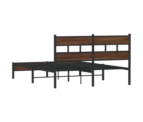 Gulta Bez Matrača, Brūna Ozola, 137X190 Cm, Inženierijas Koks Vidaxl Gulta Bez Matrača, Brūna Ozola, 137X190 Cm, Inženierijas Koks Vidaxl