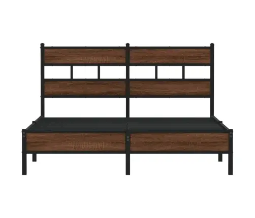 Voodiraam Ilma Madratsita Pruun Tamm 140X190 Cm Tehispuit