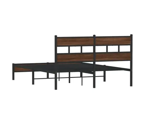 Voodiraam Ilma Madratsita Pruun Tamm 140X190 Cm Tehispuit