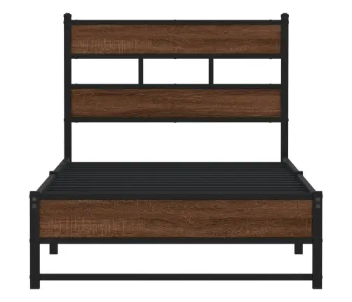 Gultas Rāmis Bez Matrača, Brūna Ozola, 100X200 Cm Vidaxl