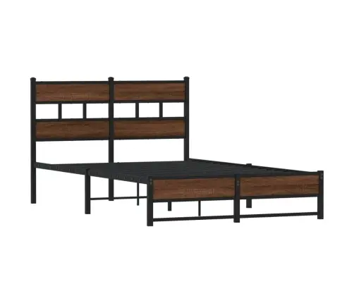 Lovos Rėmas Be Čiužinio, Rudas Ąžuolo, 120X200cm Metalas