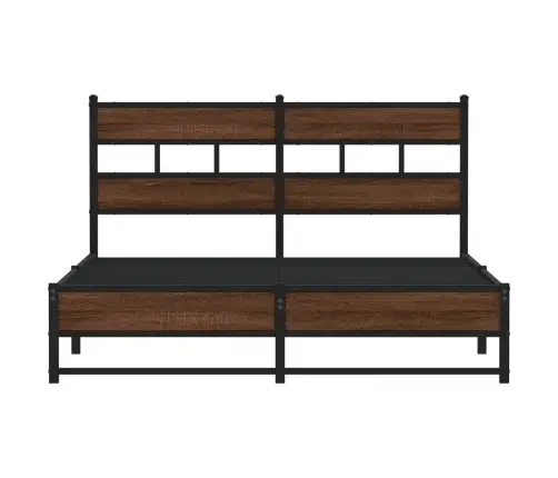 Lovos Rėmas Be Čiužinio, Rudas Ąžuolo, 150X200cm Metalas
