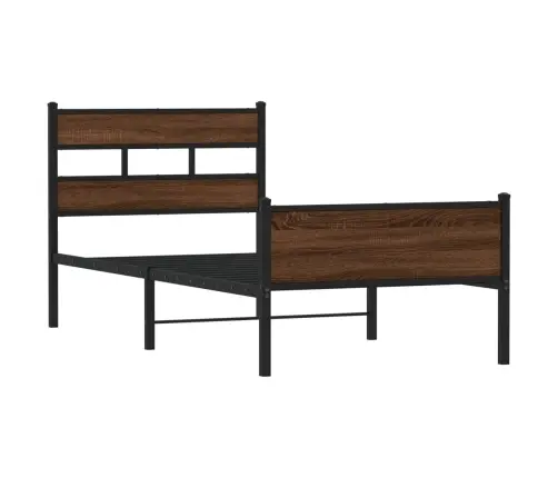 Gulta Bez Matrača, Brūna Ozola, 75X190 Cm, Inženierijas Koks Vidaxl