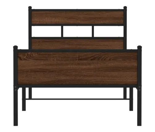 Gulta Bez Matrača, Brūna Ozola, 75X190 Cm, Inženierijas Koks Vidaxl