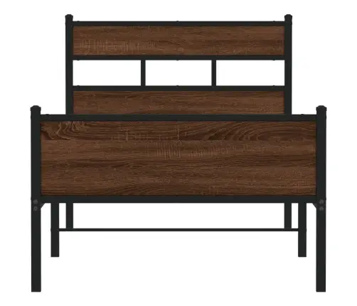 Gulta Bez Matrača, Brūna Ozola, 80X200 Cm, Inženierijas Koks Vidaxl