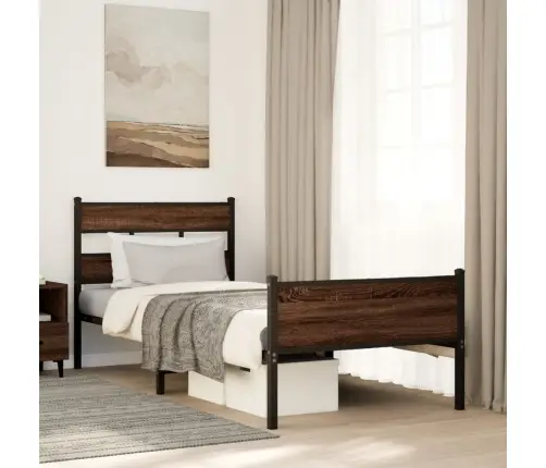 Lovos Rėmas Be Čiužinio, Ruda, 90X200cm Apdirbta Mediena