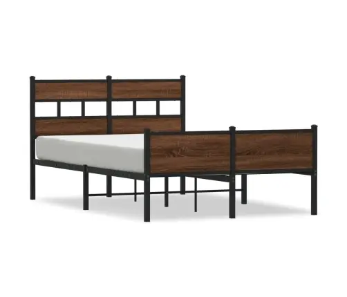 Gulta Bez Matrača, Brūna Ozola, 120X190 Cm, Inženierijas Koks Vidaxl