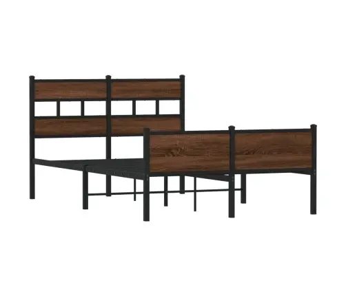 Gulta Bez Matrača, Brūna Ozola, 120X190 Cm, Inženierijas Koks Vidaxl