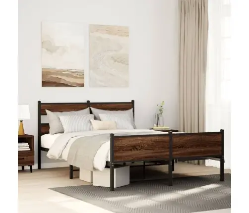 Lovos Rėmas Be Čiužinio, Dūminis, 140X200cm Apdirbta Mediena