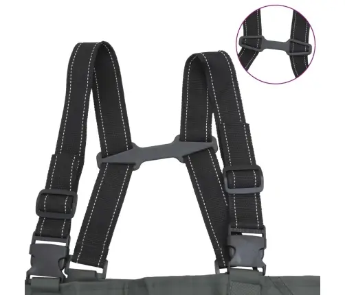 Bridējbikses Ar Zābakiem Un Jostu Tumši Zaļas Krāsas 43. Izmērs Vidaxl