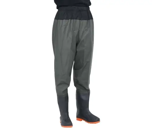 Waist Waders Koos Saabastega, Tumeroheline, Suurus 44