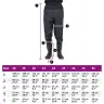 Waist Waders Koos Saabastega, Must, Suurus 45
