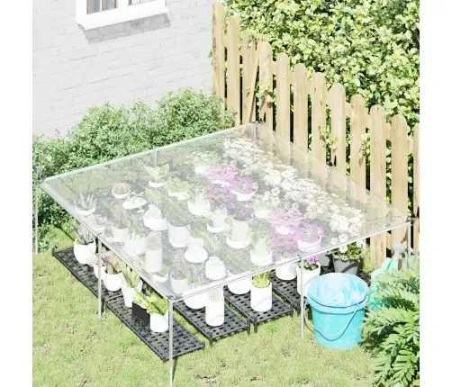 Caurspīdīgs Brezents Ar Cilpiņām, 2X2 M, Polietilēns Vidaxl