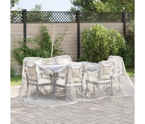 Caurspīdīgs Brezents Ar Cilpām 3X3 M Polietilēns Vidaxl