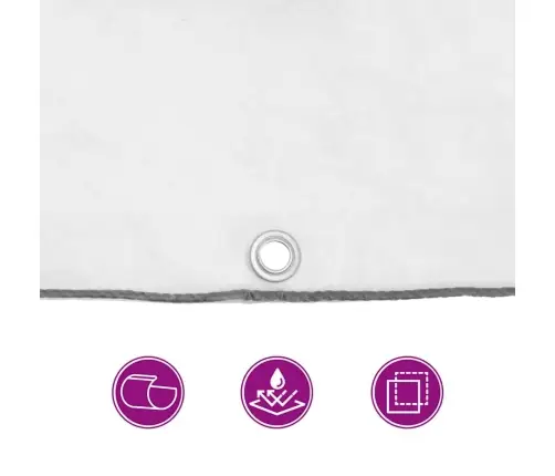 Caurspīdīgs Brezents Ar Cilpām 3X12 M Polietilēns Vidaxl