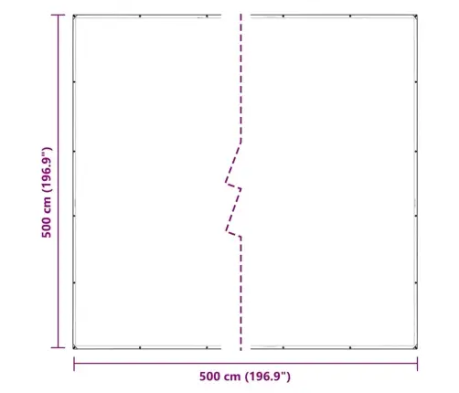 Läbipaistev Present Aasadega 5X5 M Polüetüleen
