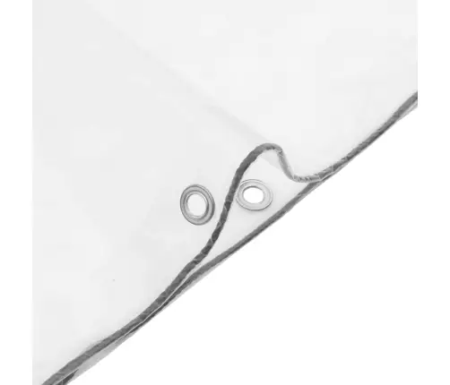 Caurspīdīgs Brezents Ar Cilpām 6X6 M Polietilēns Vidaxl