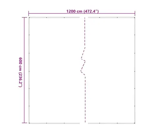 Caurspīdīgs Brezents Ar Cilpām 6X12 M Polietilēns Vidaxl