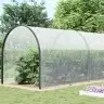Caurspīdīgs Brezents Ar Cilpām 8X12 M Polietilēns Vidaxl