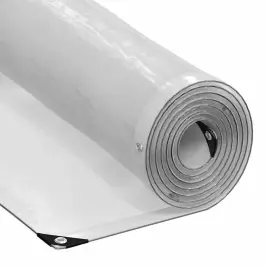 Caurspīdīgs Brezents Ar Cilpām 10X12 M Polietilēns Vidaxl