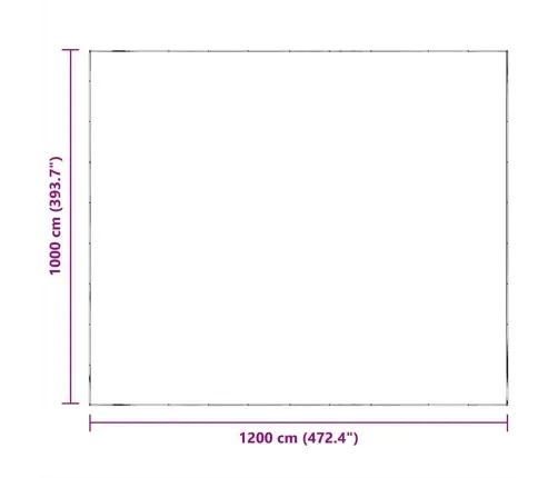 Caurspīdīgs Brezents Ar Cilpām 10X12 M Polietilēns Vidaxl