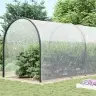 Caurspīdīgs Brezents Ar Cilpām 12X12 M Polietilēns Vidaxl