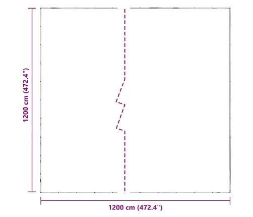 Caurspīdīgs Brezents Ar Cilpām 12X12 M Polietilēns Vidaxl