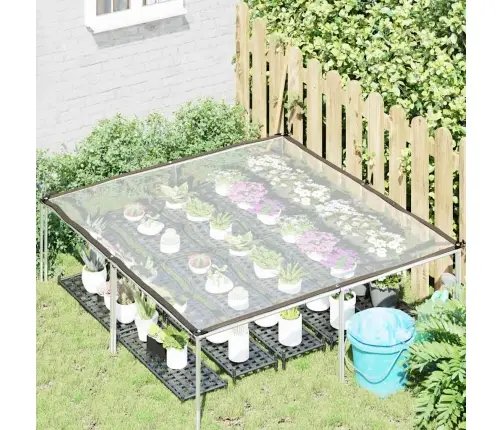 Caurspīdīgs Brezents Ar Cilpiņām, 2X2 M, Polietilēns Vidaxl