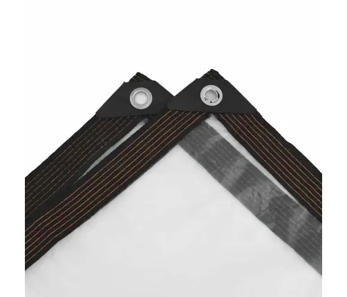 Caurspīdīgs Brezents Ar Cilpām 2X5 M Polietilēns Vidaxl