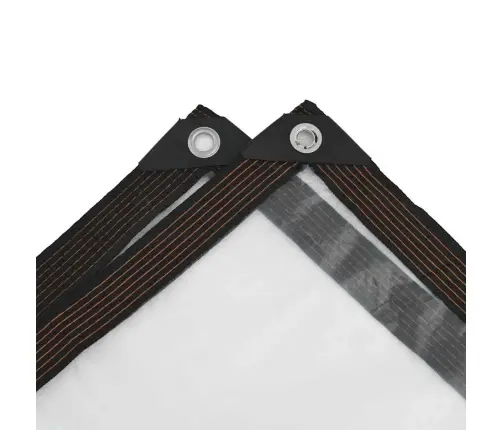 Caurspīdīgs Brezents Ar Cilpām 2X8 M Polietilēns Vidaxl